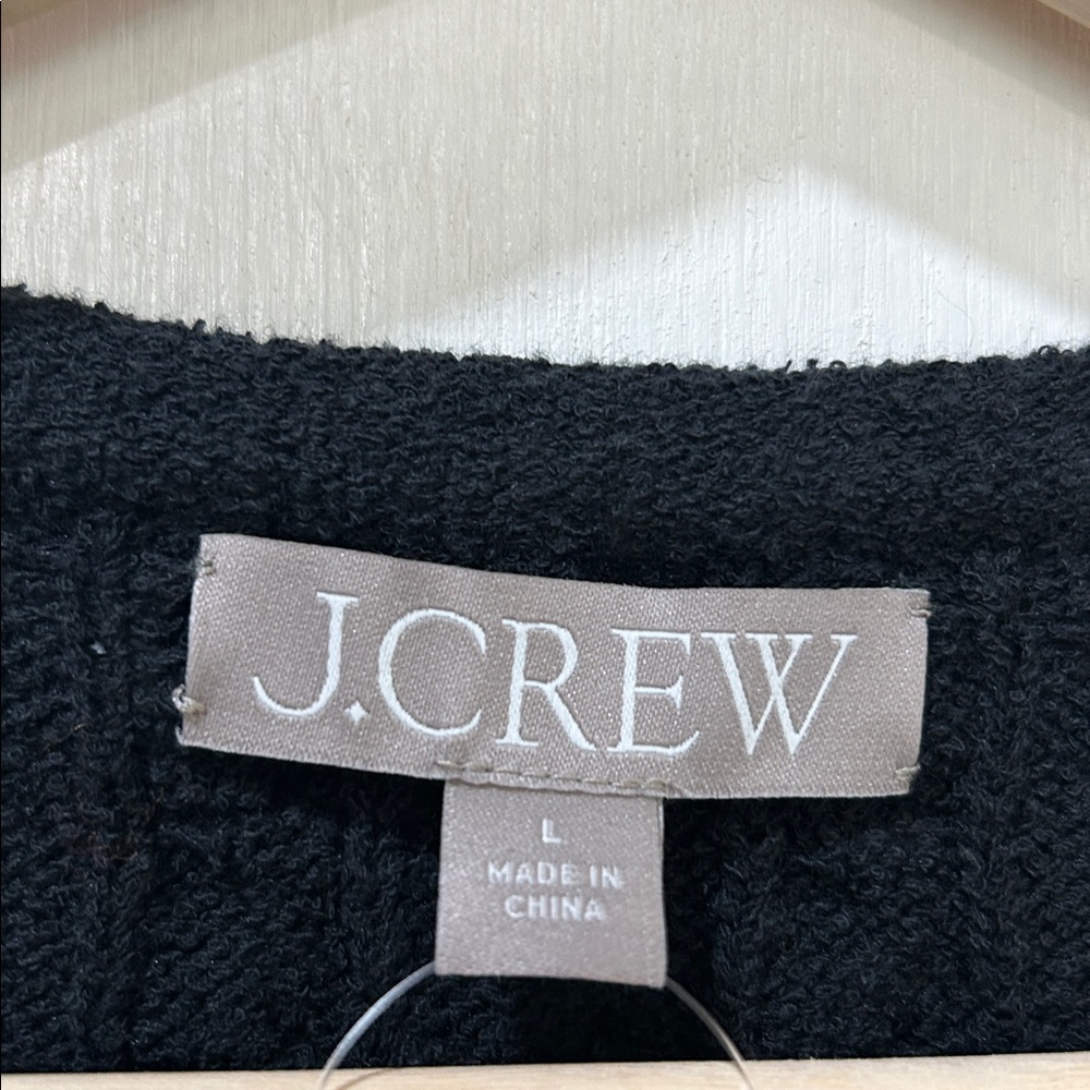 J. CREW Black Button-Up Cardigan Sz LG New - Picture 6 of 9